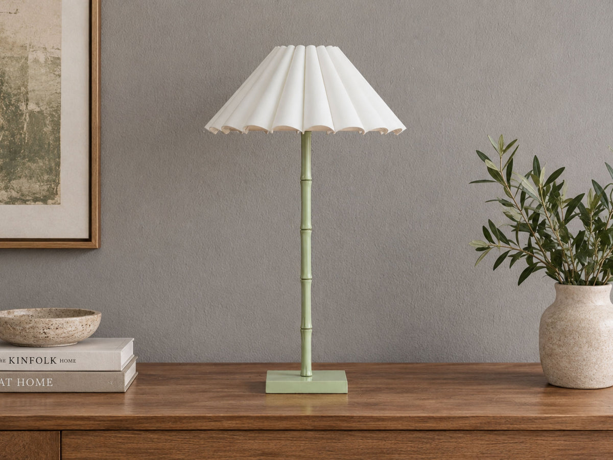 Muted Bamboo Table Lamp
