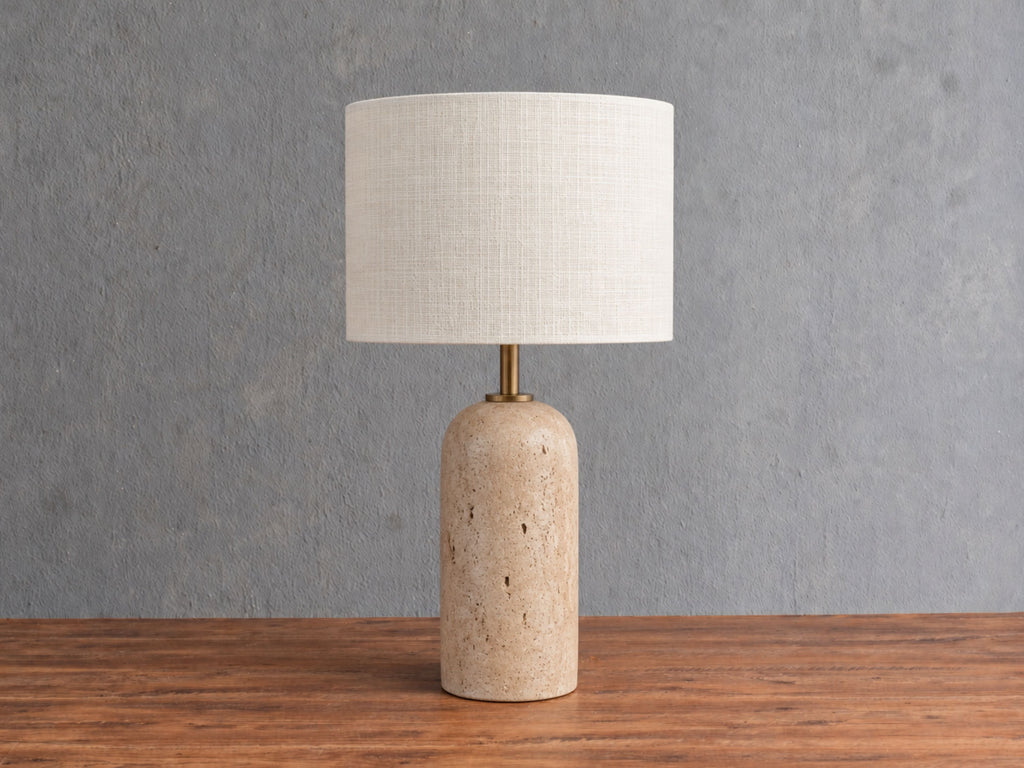 Arlo Travertine Table Lamp