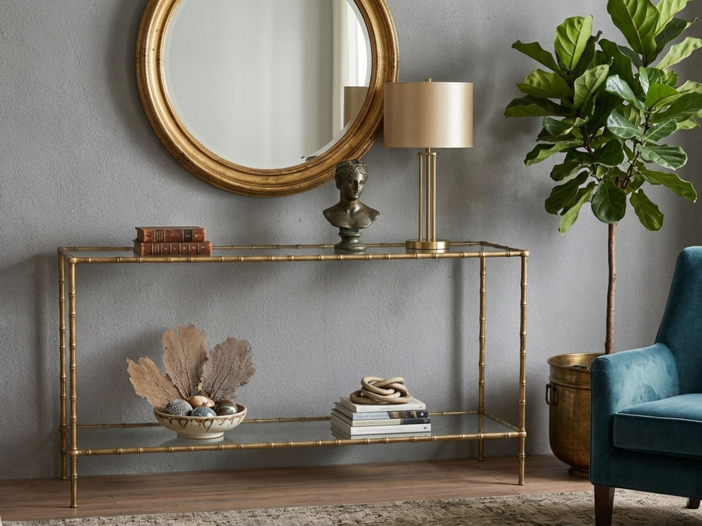 Bamboo Console Table