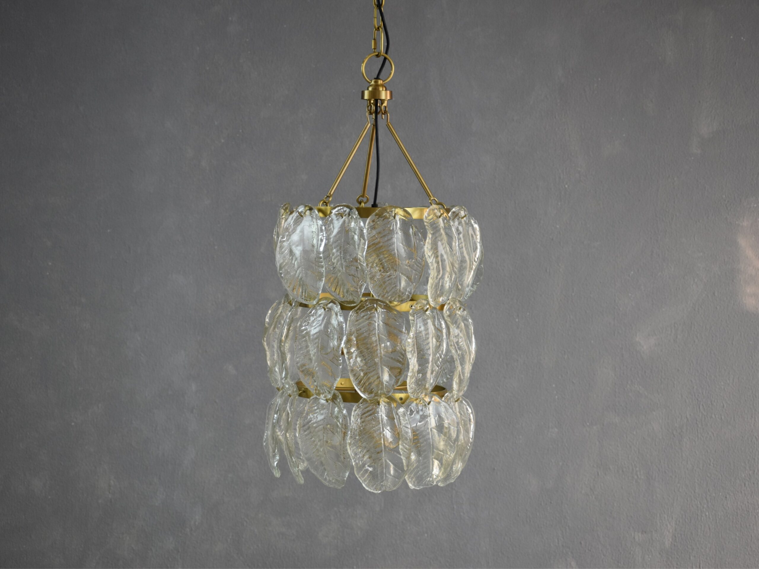 Cast Glass Chandelier Small