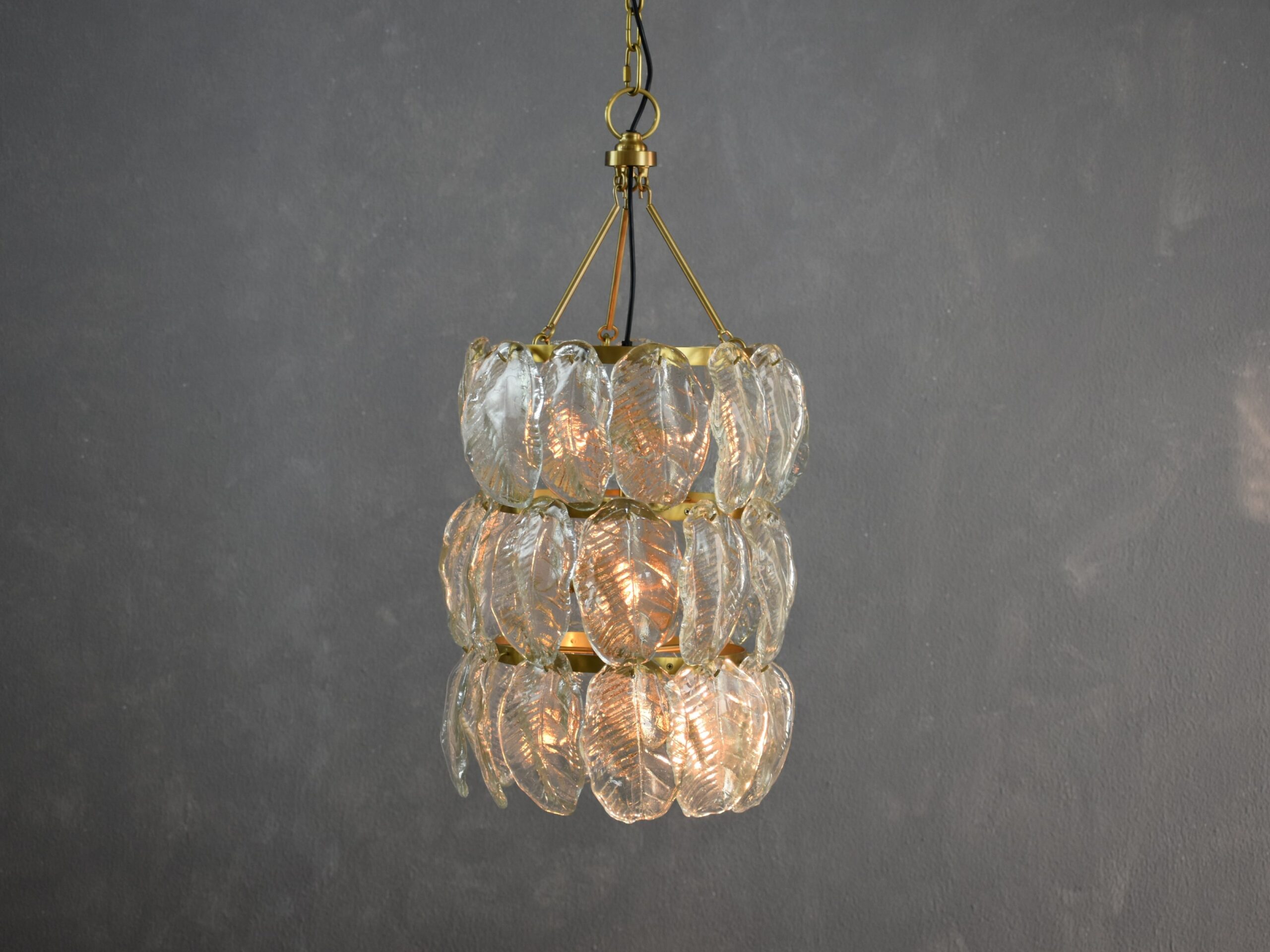 Cast Glass Chandelier Small