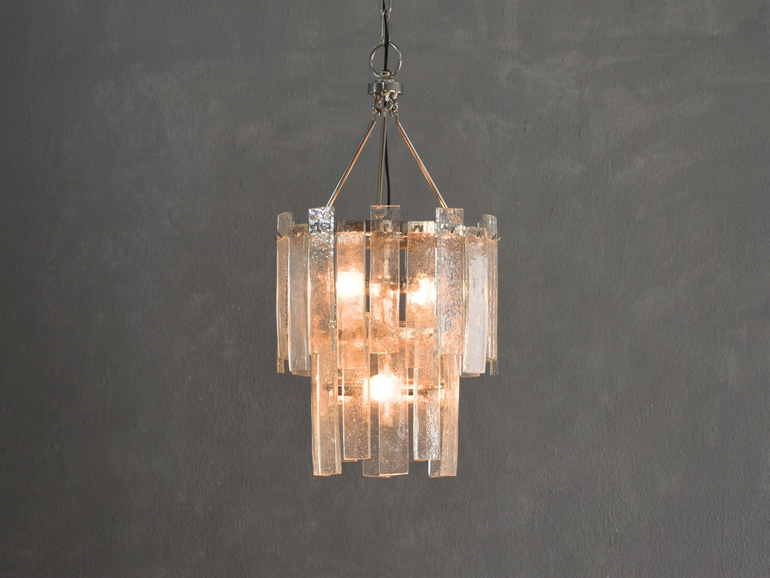 Glass Leaf Chandelier Small